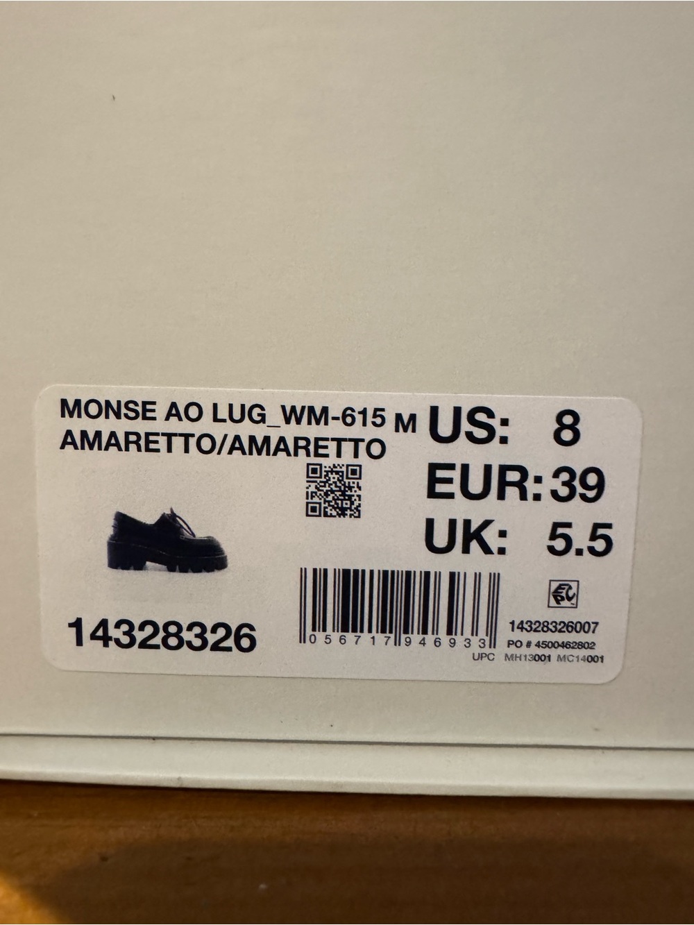 SPERRY + MONSE Amaretto color Authentic Original 2-Eye Lug Boat Shoe Size 8 - Picture 4 of 9